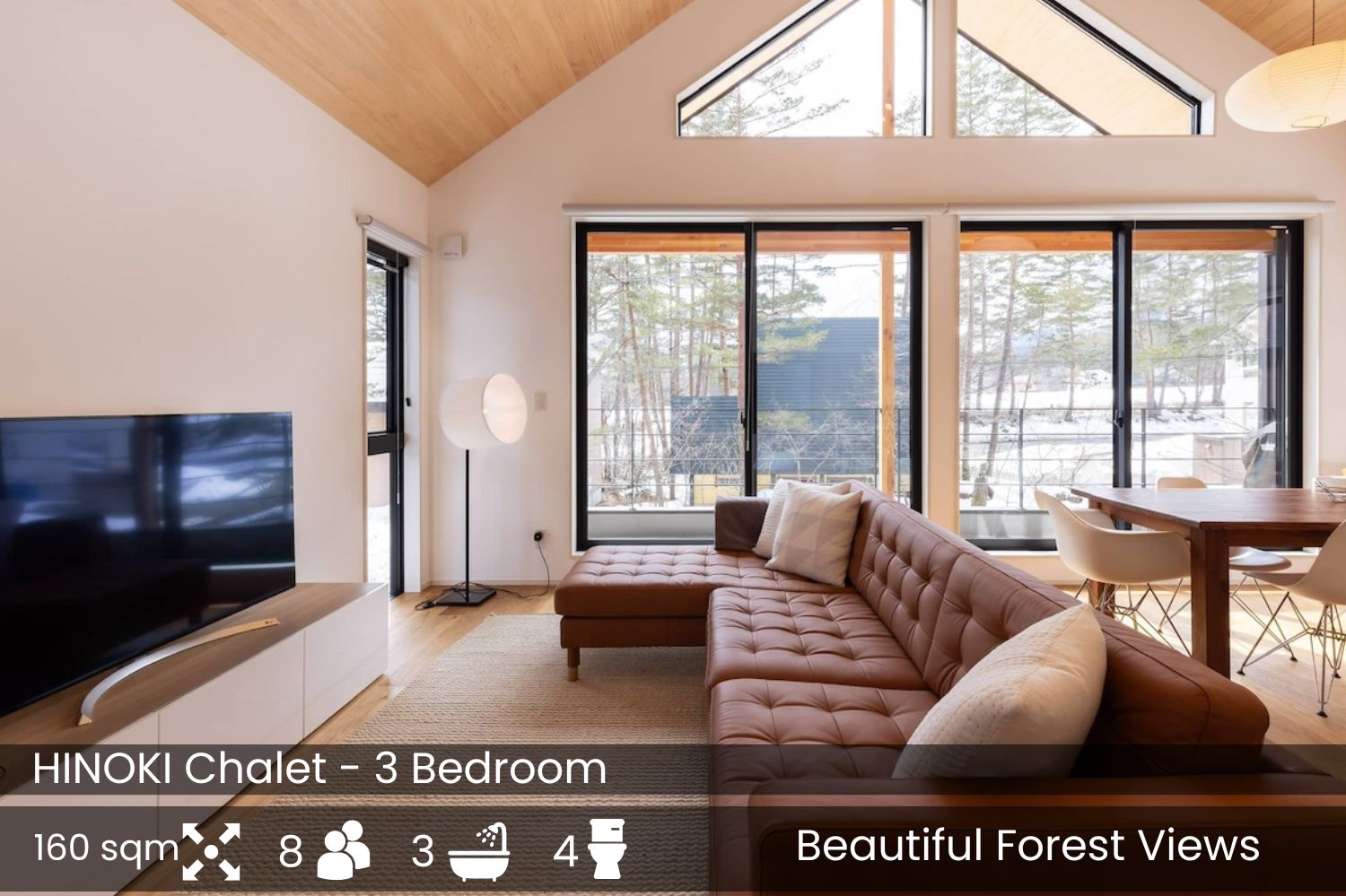 Hinoki Chalet - Luxury Hakuba Accommodation - Living Room
